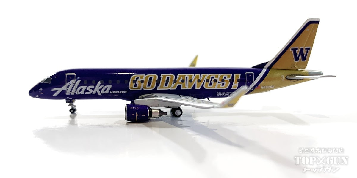 E175LR アラスカ航空/ホライゾン航空 Univ.of Washington Go Dawgs N662QX 1/400[GJASA2251]