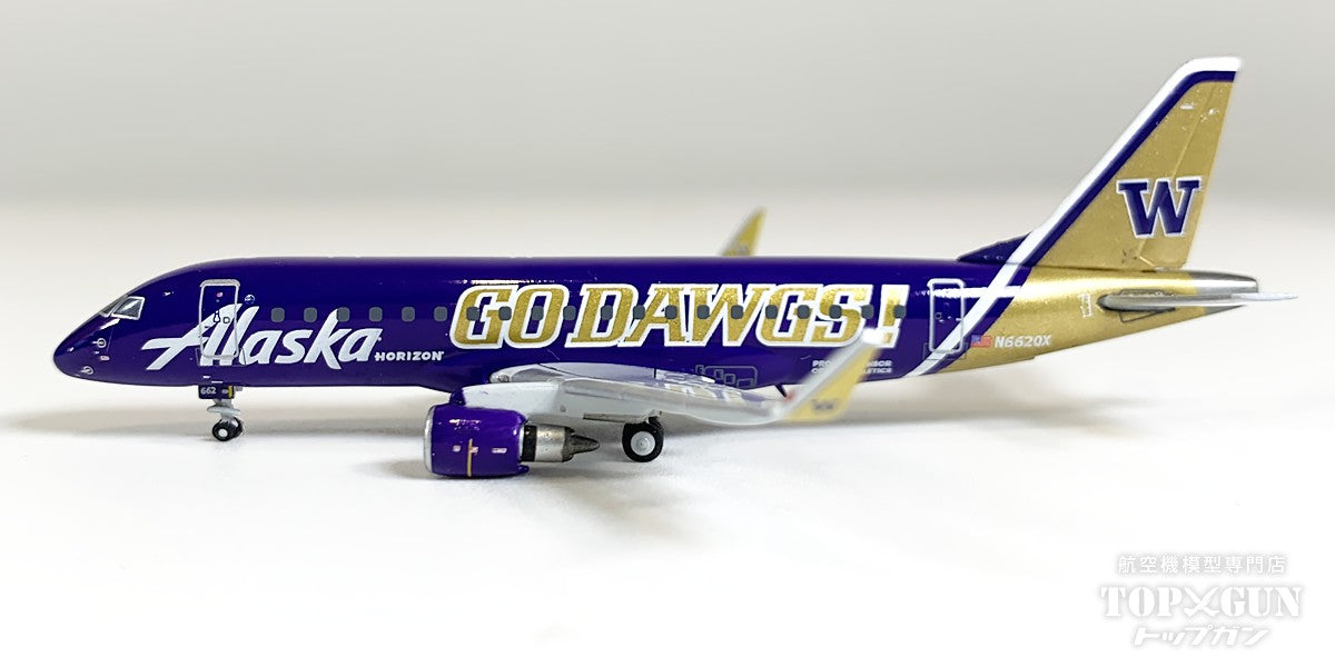 E175LR Alaska Airlines/Horizon Air Univ. of Washington Go Dawgs N662QX 1/400[GJASA2251] 
