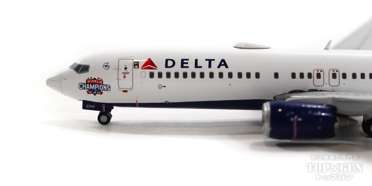Modelo A Escala 1:400 De Avión Delta Boeing 737-800 Atlanta Braves, Gemini Jets GJDAL2101 – Die-cast