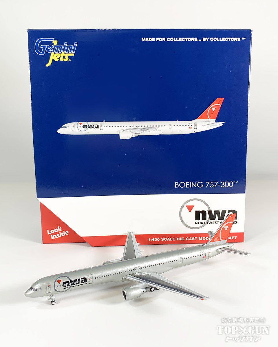 B757-300 ノースウエスト航空 「nwa」 N587NW 1/400 [GJNWA2366]