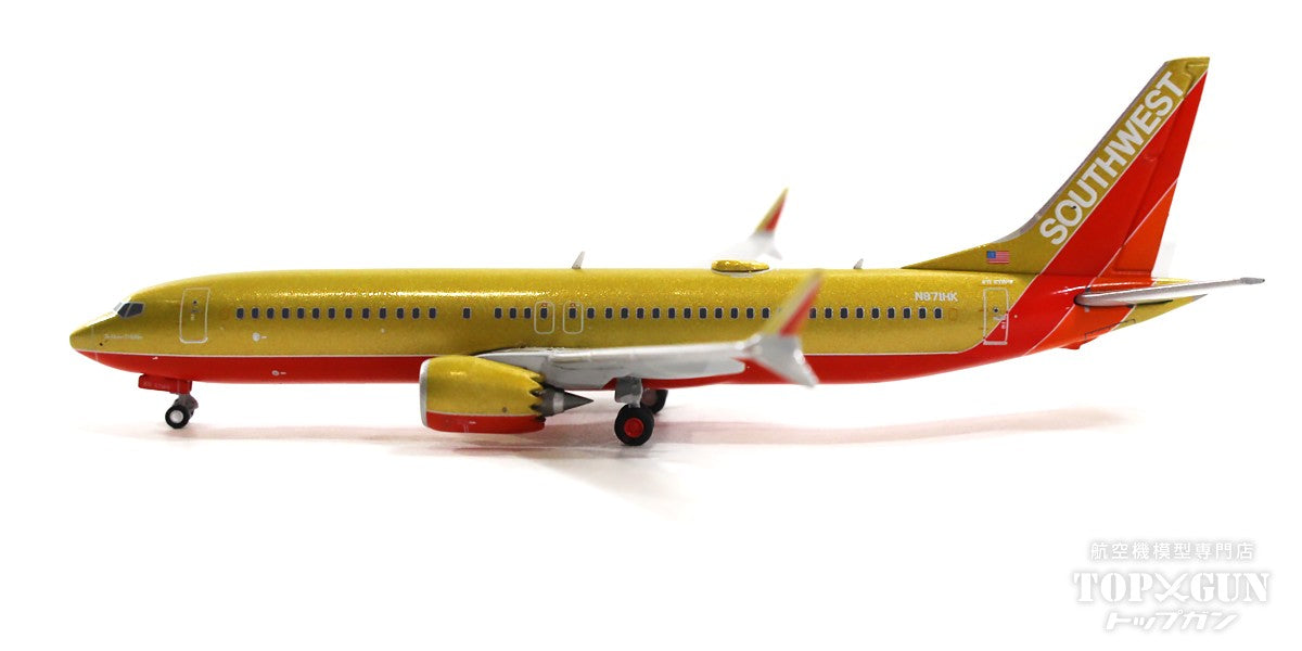 737 MAX8 Southwest Airlines "Herbert D. Kelleher" gold retro N871HK 1/400[GJSWA2186]