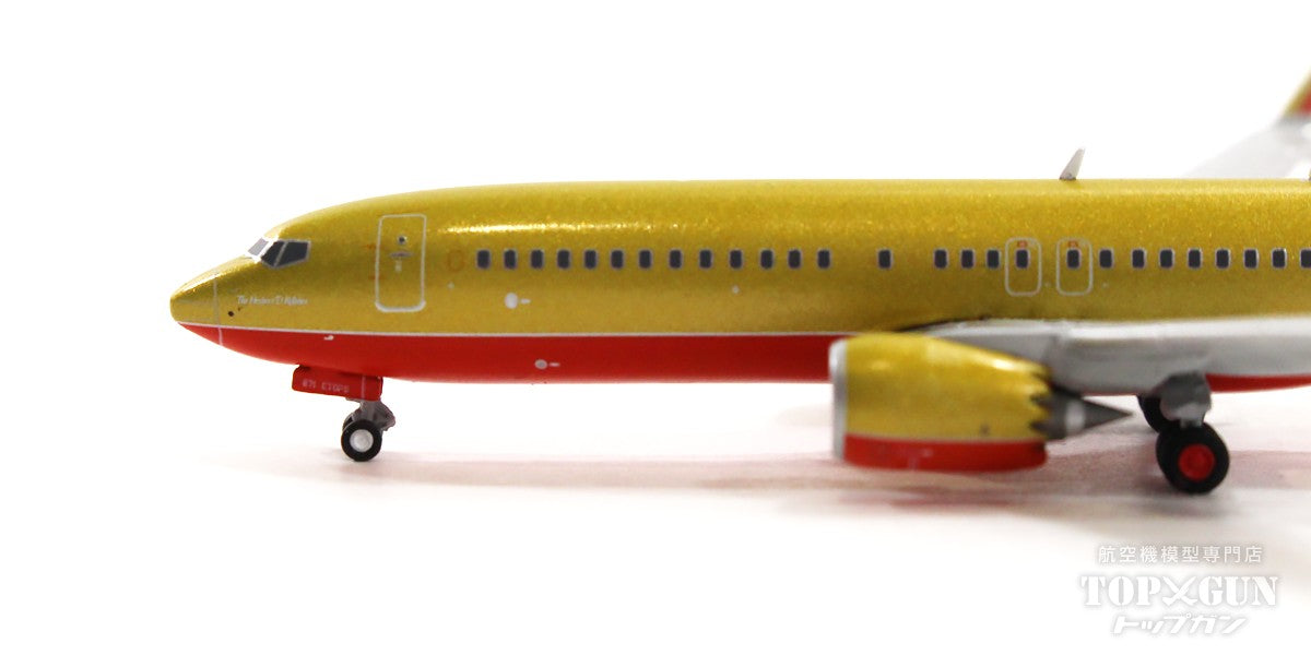 737 MAX8 サウスウエスト航空 「Herbert D. Kelleher」 gold retro N871HK 1/400[GJSWA2186]