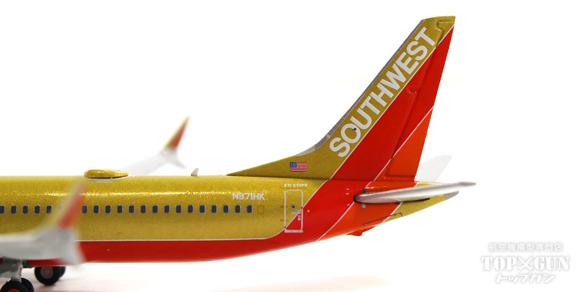 737 MAX8 Southwest Airlines "Herbert D. Kelleher" gold retro N871HK 1/400[GJSWA2186]