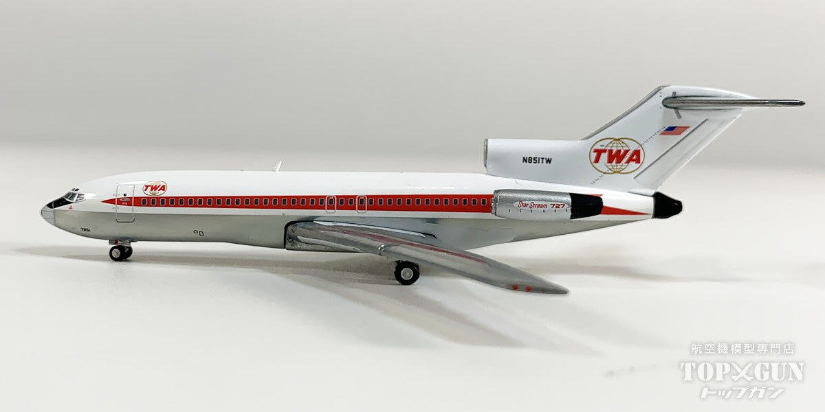 B727-100 トランスワールド航空 「 twin globes livery 」 ポリッシュ仕上げ N851TW 1/400 [GJTWA2353]