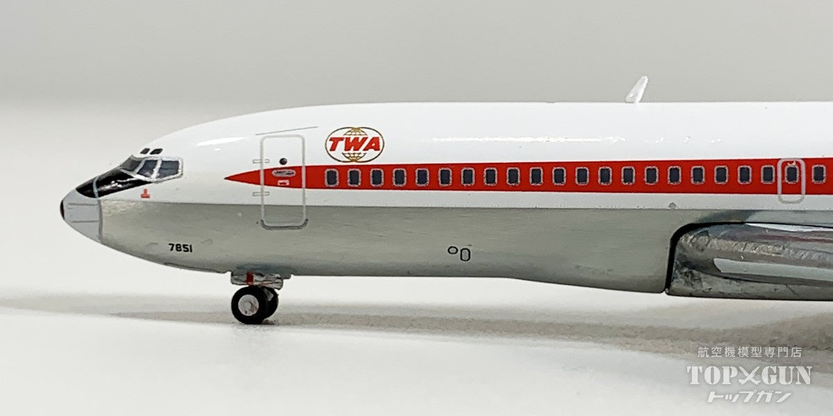 B727-100 トランスワールド航空 「 twin globes livery 」 ポリッシュ仕上げ N851TW 1/400 [GJTWA2353]