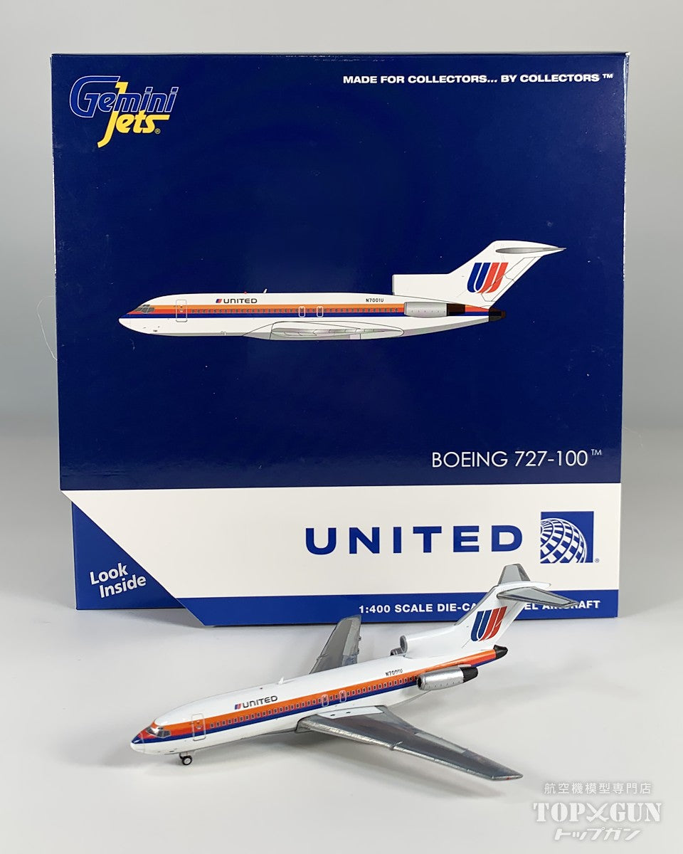 B727-100 ユナイテッド航空 「Saul Bass livery polished belly」 N7001U 1/400 [GJUAL2349]