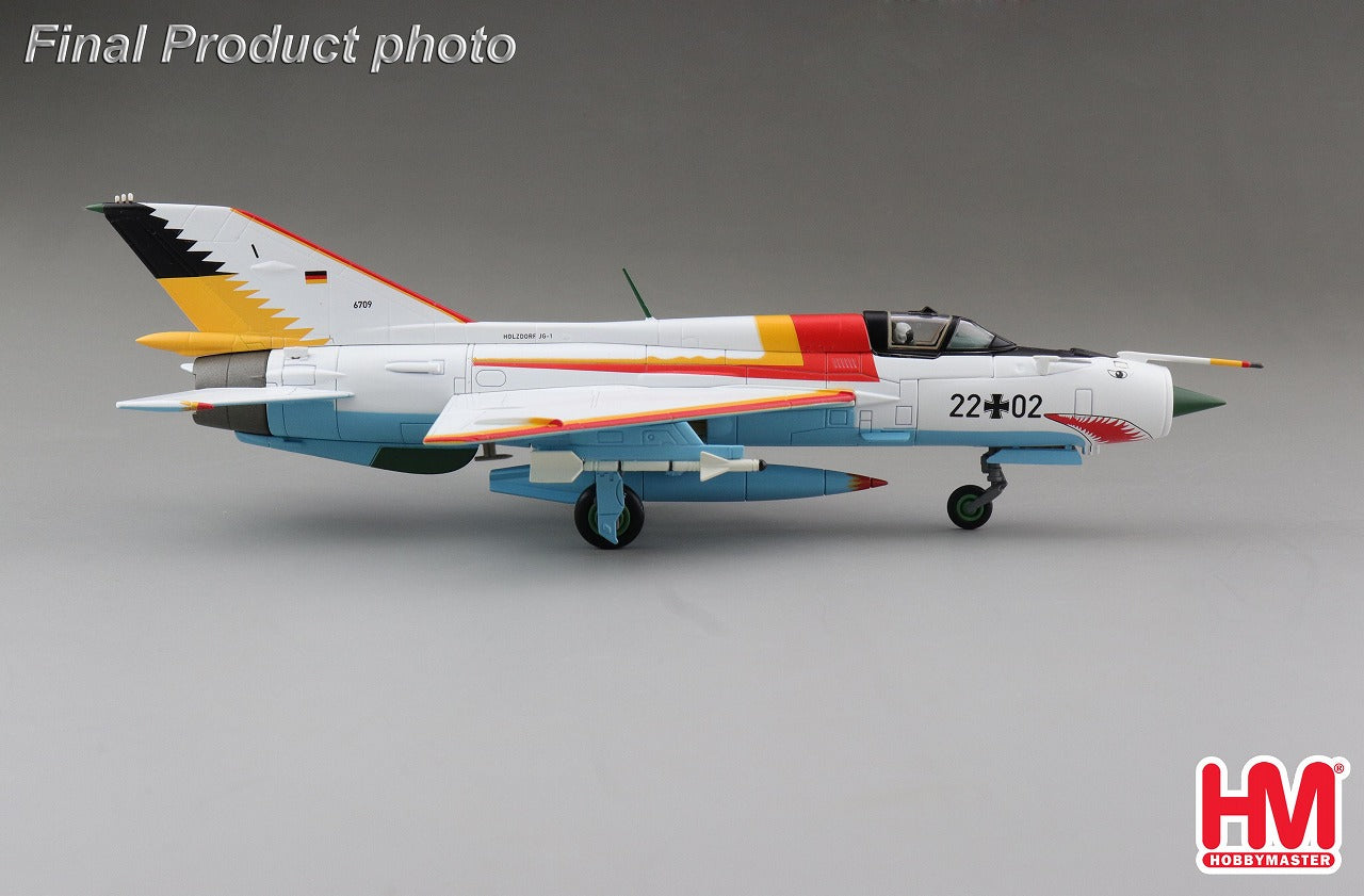 MiG-21SPS German Air Force 1st Fighter Wing Special Paint "White Shark" 1990 22+02 1/72 [HA0108]