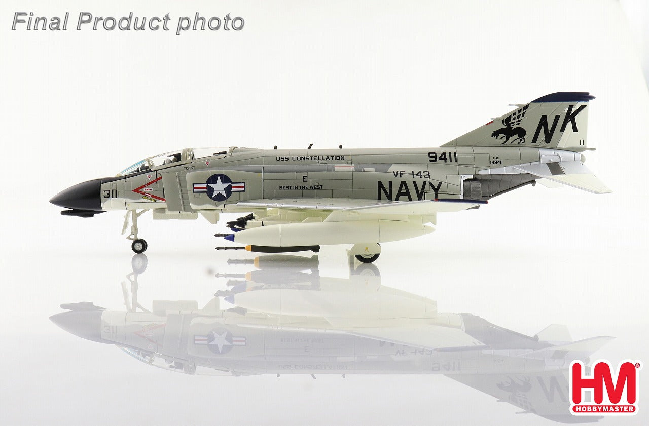 ホビーマスター F-4B ファントム VF-143 HA19051 Hobby Master 【お取り寄せ】F-4B ファントムII アメリカ海軍 VF
