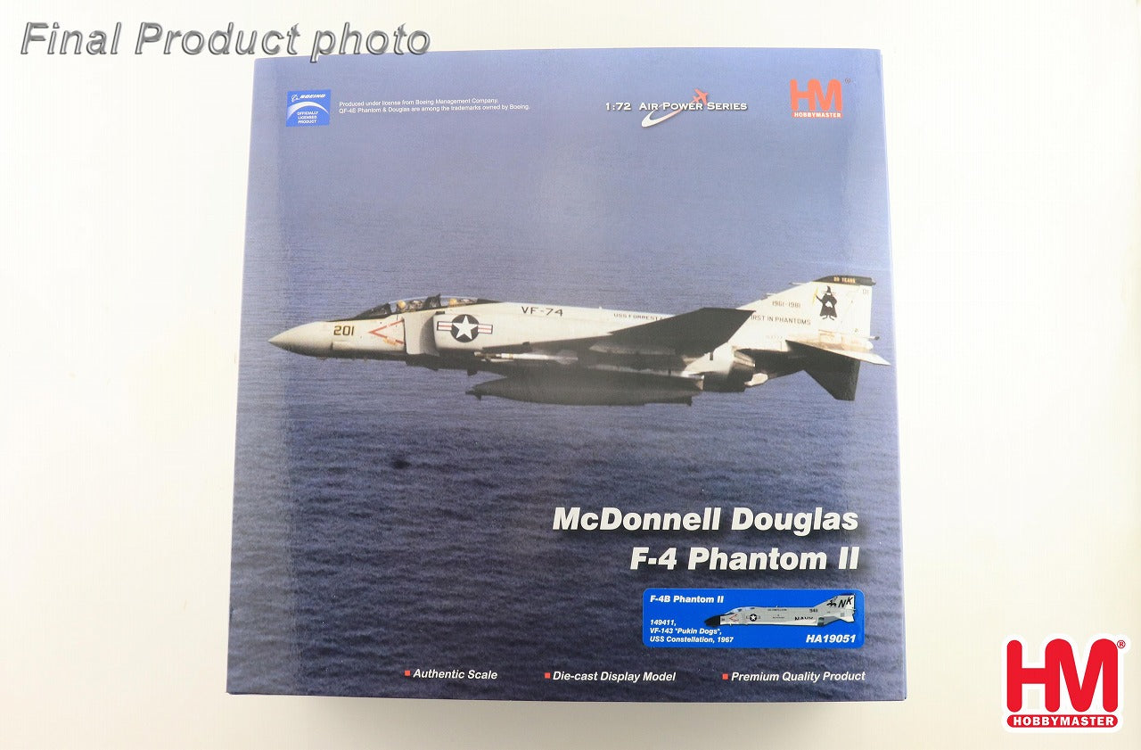 F-4B Phantom II US Navy VF-143 Pukin Dogs 1967 1/72 [HA19051]