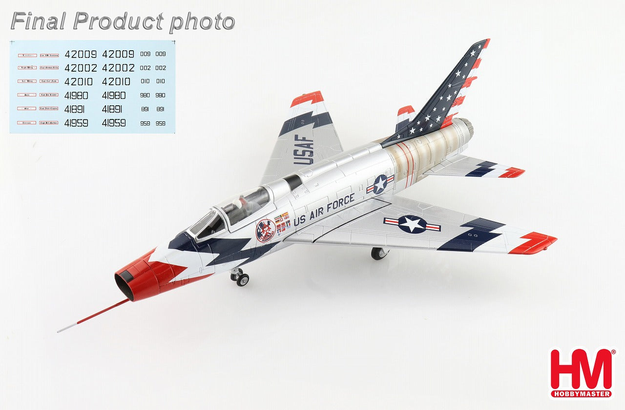 F-100 36th Day Fighter Wing Acrobatic Team "Sky Blazers" of the United States Air Forces in Europe, 1960 season (decals included) 1/72 [HA2124]