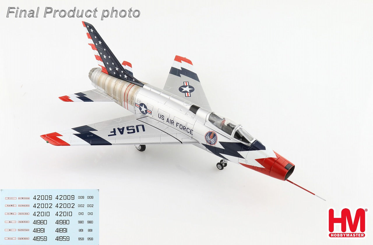 F-100 36th Day Fighter Wing Acrobatic Team "Sky Blazers" of the United States Air Forces in Europe, 1960 season (decals included) 1/72 [HA2124]