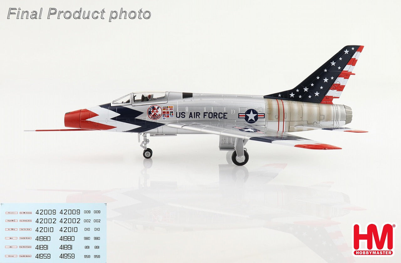 F-100 36th Day Fighter Wing Acrobatic Team "Sky Blazers" of the United States Air Forces in Europe, 1960 season (decals included) 1/72 [HA2124]