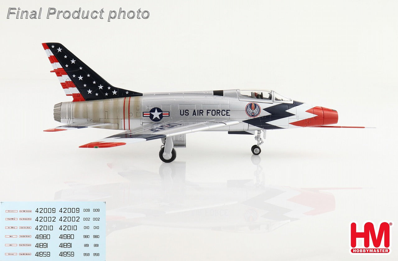 F-100 36th Day Fighter Wing Acrobatic Team "Sky Blazers" of the United States Air Forces in Europe, 1960 season (decals included) 1/72 [HA2124]