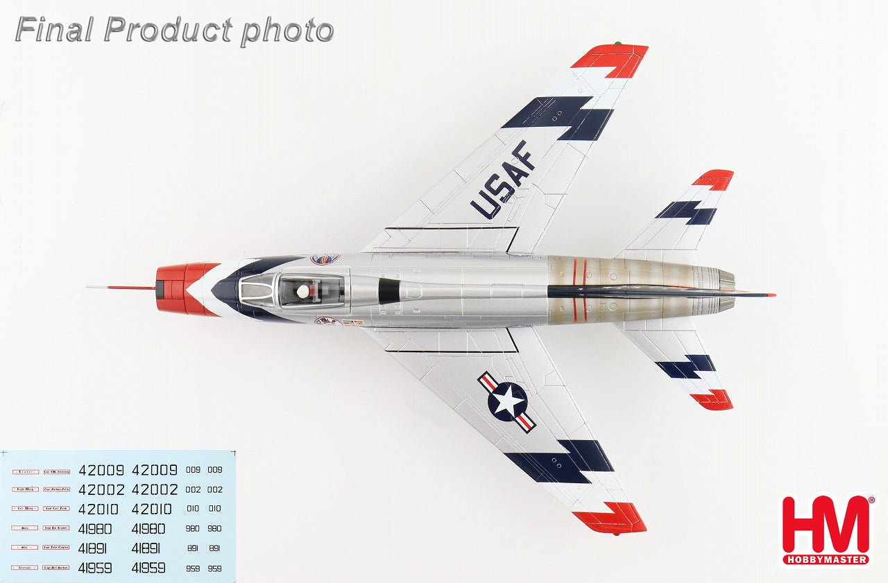 F-100 36th Day Fighter Wing Acrobatic Team "Sky Blazers" of the United States Air Forces in Europe, 1960 season (decals included) 1/72 [HA2124]