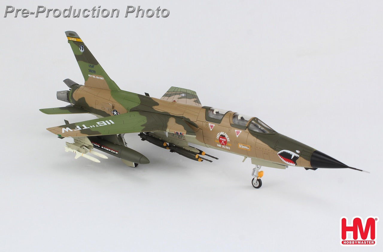 【予約商品】F-105F サンダーチーフ アメリカ空軍 第128戦術戦闘飛行隊  「ピーチ91」  ドビンズ空軍基地 1983年 63-8299 1/72 (HM20250808) [HA2553]
