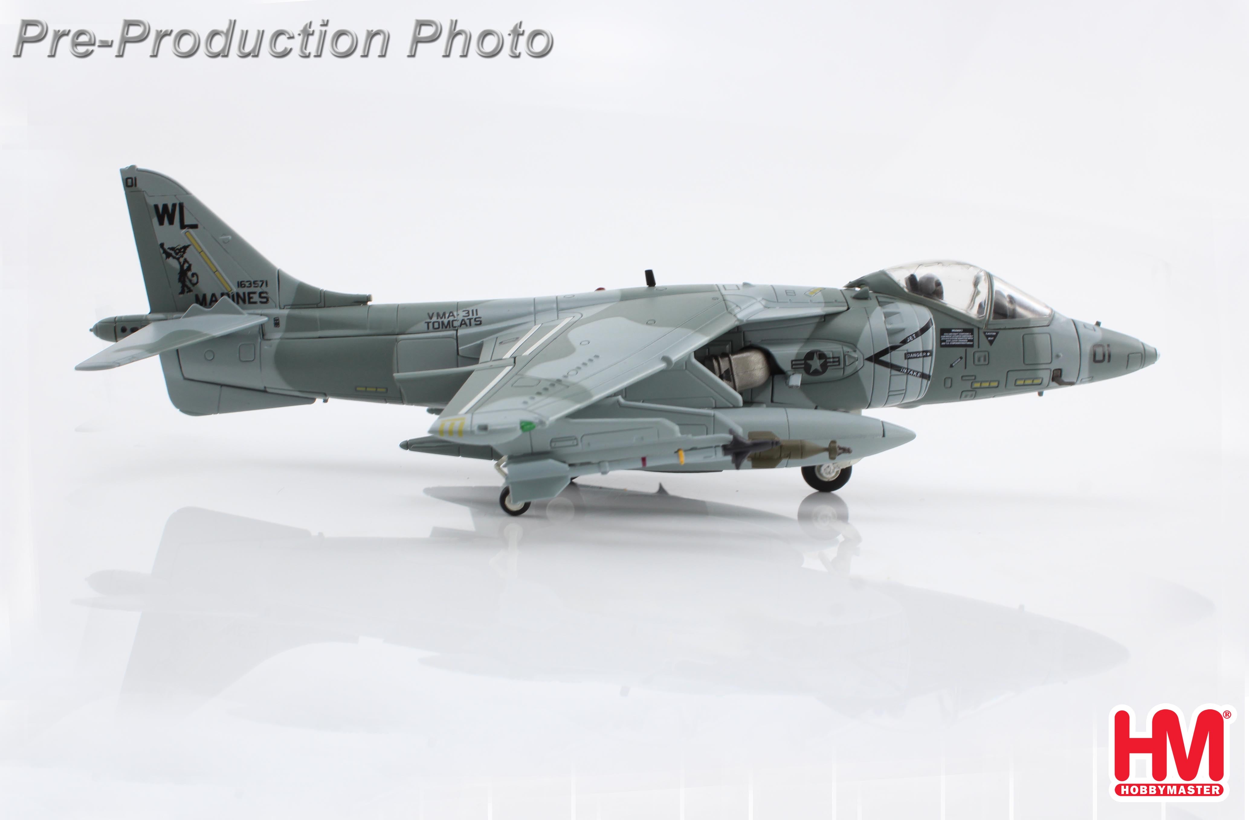 AV-8B Harrier II, USMC, 311th Marine Attack Squadron "Tomcats", Operation Desert Shield, King Abdulaziz Air Base, Saudi Arabia, August 1990, WL01/#163571, 1/72[HA2625]