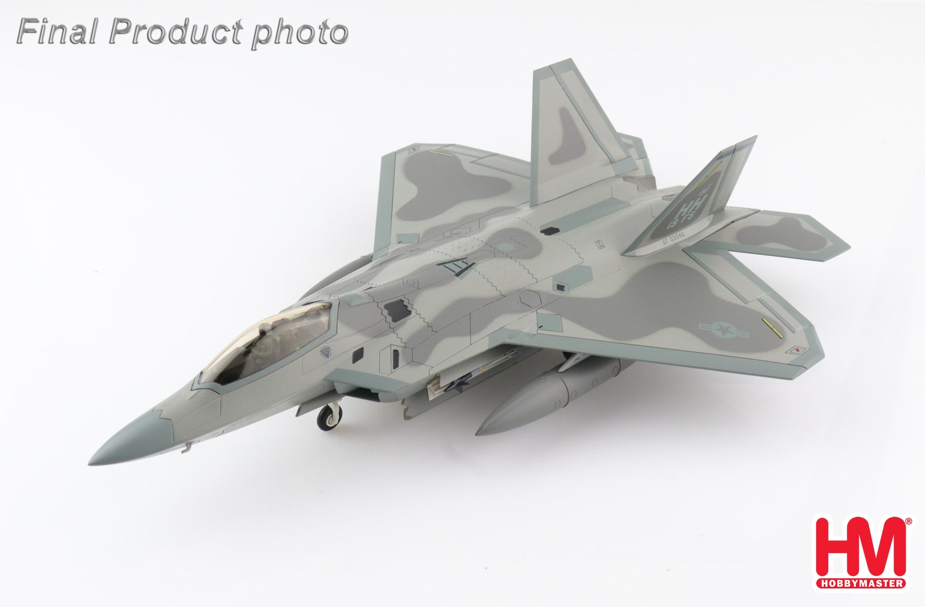 F-22A アメリカ空軍 第15航空団 第19飛行隊 「ゲームコックス」 パールハーバー・ヒッカム統合基地 ハワイ州 18年 HH/#03-4046 1/72 [HA2822]