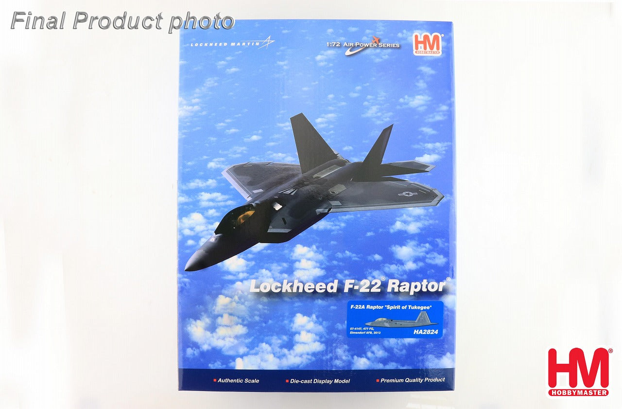 F-22 Raptor US Air Force Spirit of Tuskegee 2013 1/72 [HA2824]