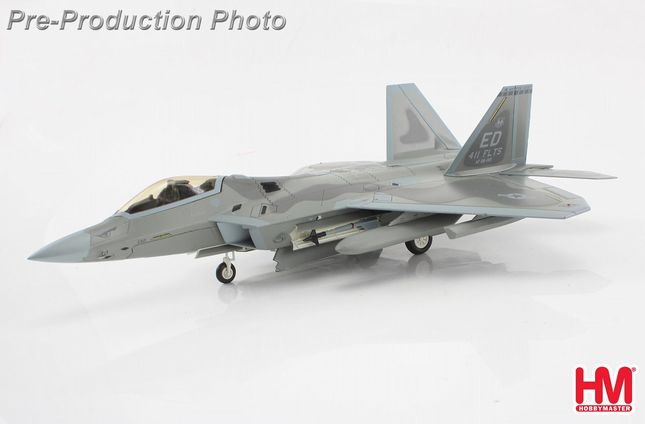 【2/21(金)発売】【予約商品】F-22 ラプター アメリカ空軍 第411試験航空団 エドワーズ空軍基地 ※赤外線センサーポッド付属 1/72 (HM20241101) [HA2829]