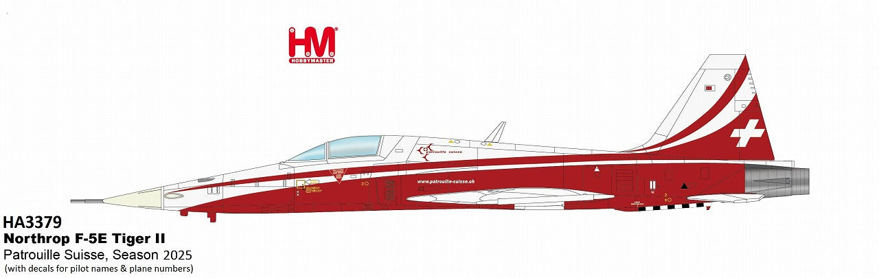 F-5E タイガー2 パトルイユ スイス 2025年 1/72 [HA3379]