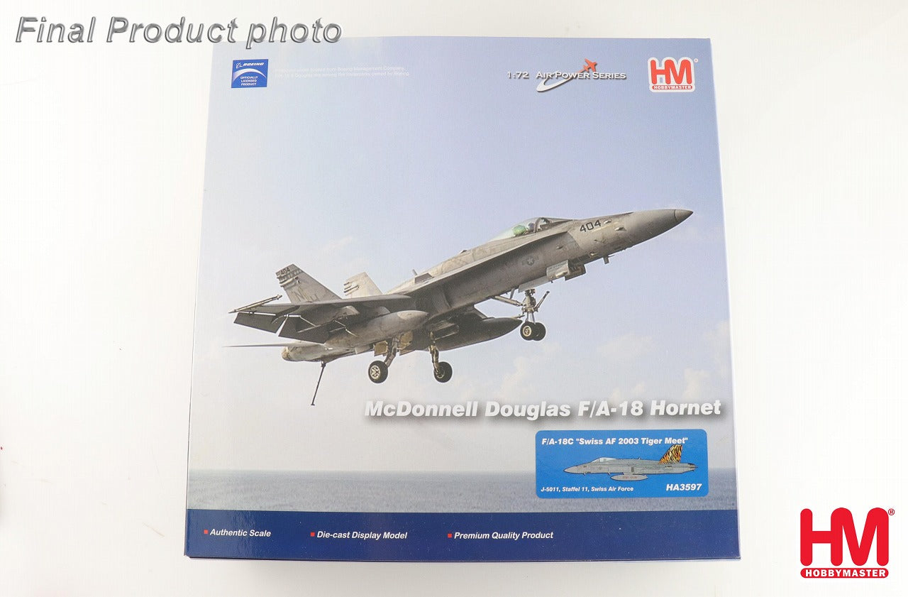 [Released on Friday, July 12th] [Pre-order item] F/A-18C Hornet Swiss Air Force "Tiger Meet 2003" 1/72 (HM20240107) [HA3597] 