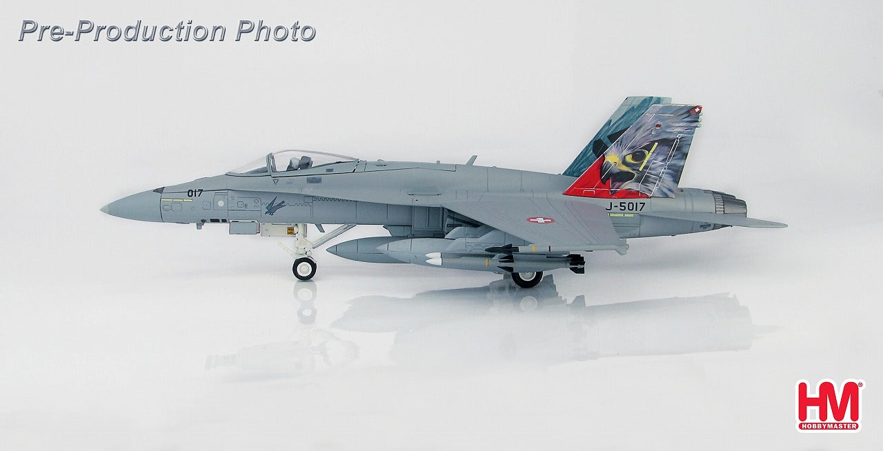 F/A-18C 瑞士空軍第 17 中隊特殊塗裝 Payerne 基地 2018 J-5017 1/72 [HA3599]