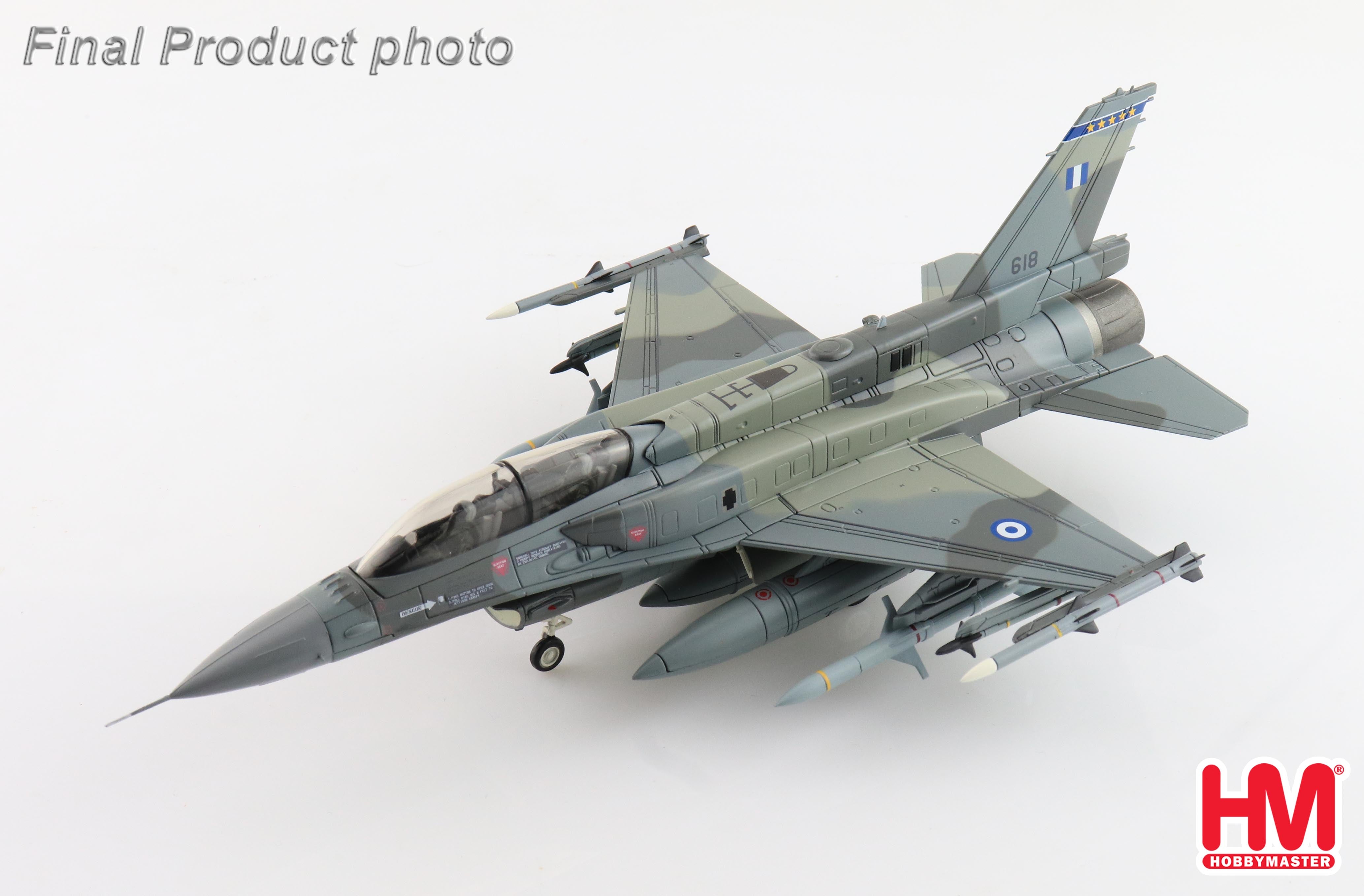 F-16D Hellenic Air Force 343rd Fighter Squadron (2 AGM-88 included) 1/72 [HA38023] 