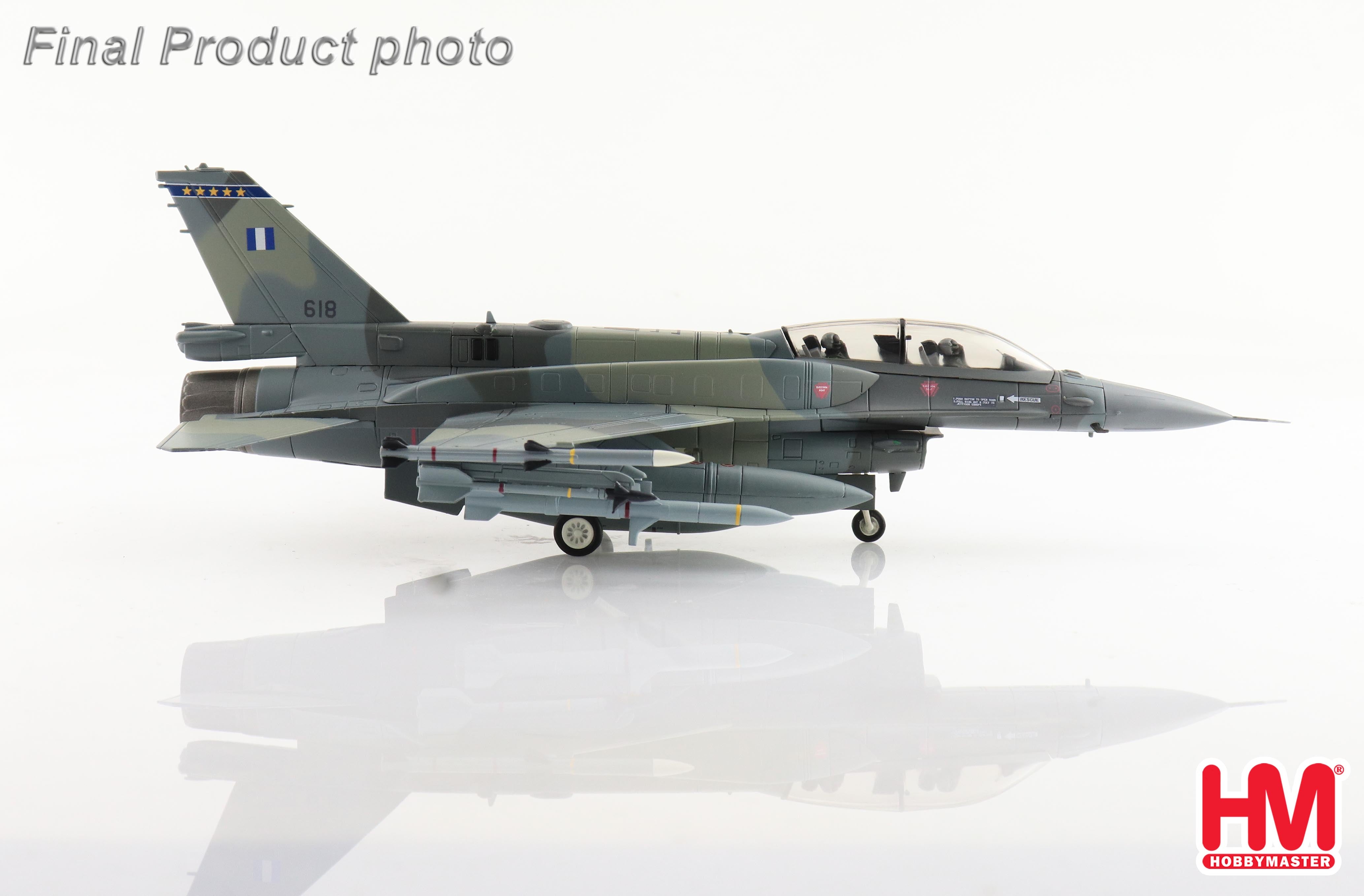 F-16D Hellenic Air Force 343rd Fighter Squadron (2 AGM-88 included) 1/72 [HA38023] 