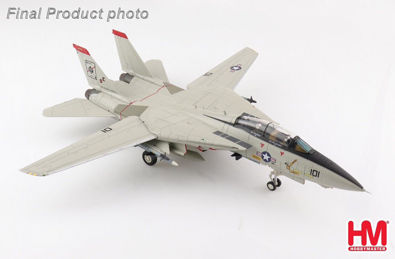 F-14A US Navy 41st Fighter Squadron "Black Aces" Gulf War, aboard the aircraft carrier Theodore Roosevelt, June 1991, ES101/#162689 "Queen of Spades" 1/72 [HA5230]