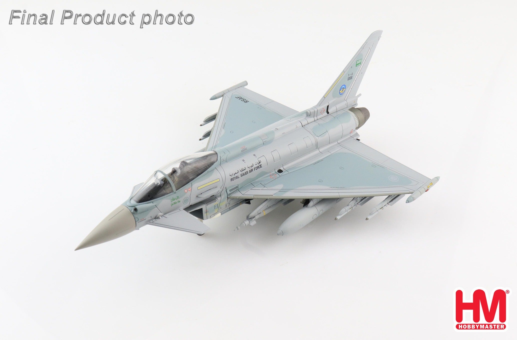 Eurofighter Typhoon F.2, Royal Saudi Air Force, 10th Squadron, King Fahd Air Base, 2014, #1008/ZK068, 1/72 [HA6617]