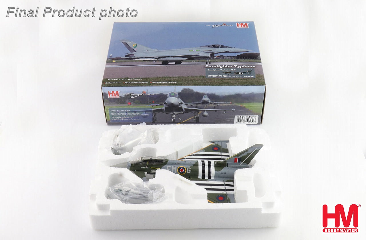 【限定品】ユーロファイター タイフーン FGR4 イギリス空軍 2024年 ※ASRAAM・AIM-120・燃料タンク付属　ZJ913/FM-G  1/72  [HA6626]