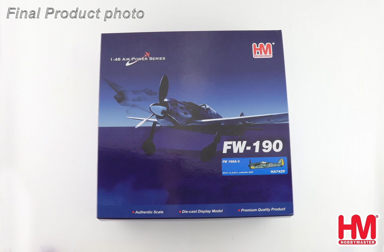 Fw190A-3 Focke-Wulf German Air Force 2nd Fighter Wing Black 13 1/48 [HA7429] 