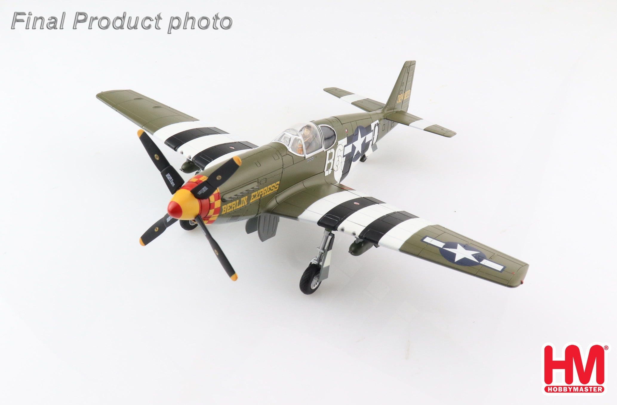 P-51B US Army Air Forces 357th Fighter Group 363rd Fighter Squadron Lt. Bill Overstreet's aircraft 1944 #324823 "Berlin Express" 1/48 [HA8514]