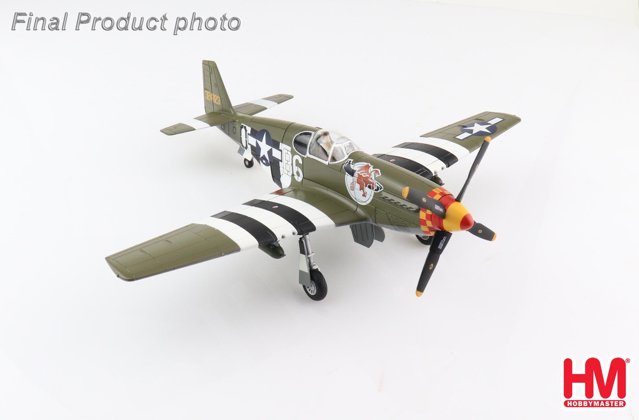 P-51B US Army Air Forces 357th Fighter Group 363rd Fighter Squadron Lt. Bill Overstreet's aircraft 1944 #324823 "Berlin Express" 1/48 [HA8514]