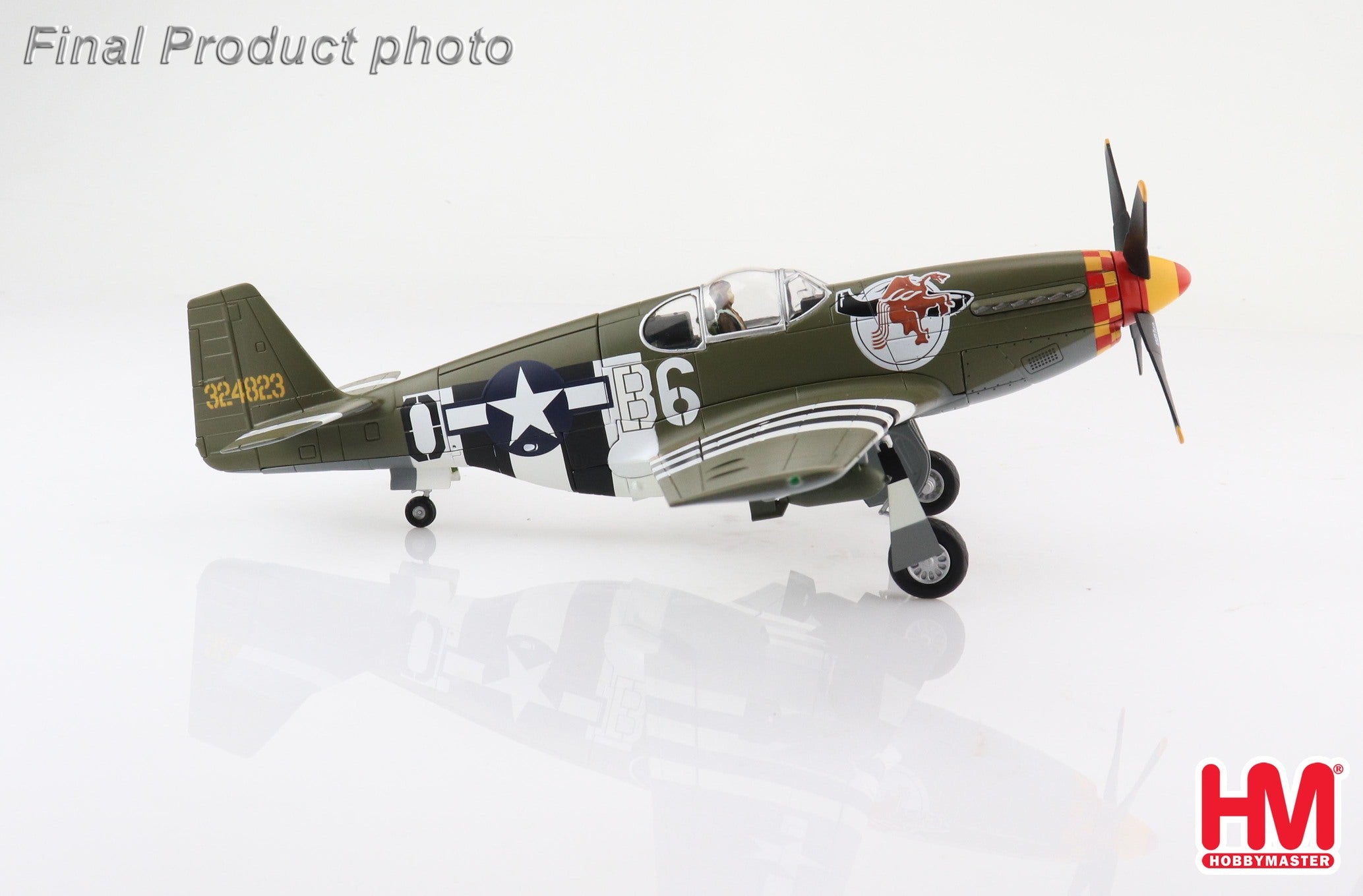 P-51B US Army Air Forces 357th Fighter Group 363rd Fighter Squadron Lt. Bill Overstreet's aircraft 1944 #324823 "Berlin Express" 1/48 [HA8514]