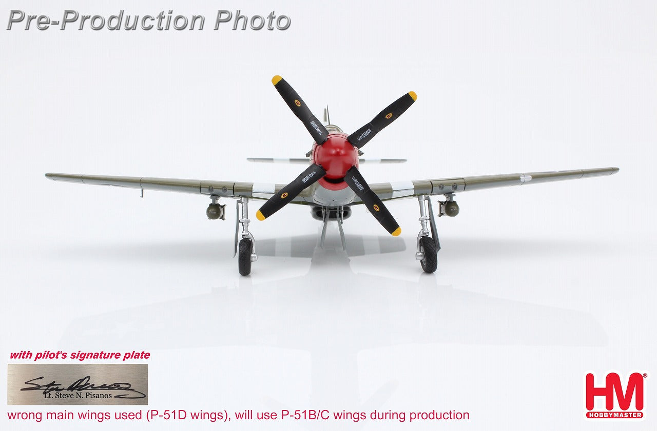 P-51B US Army Air Forces 4th Fighter Group 334th Fighter Squadron Steve Pisanos (with autograph plate) #36798/QP-D 1/48[HA8515B]