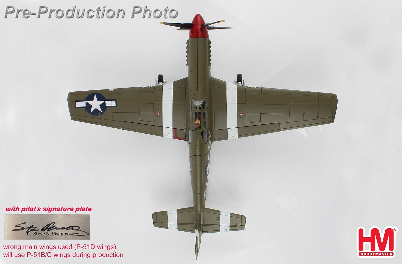 P-51B US Army Air Forces 4th Fighter Group 334th Fighter Squadron Steve Pisanos (with autograph plate) #36798/QP-D 1/48[HA8515B]