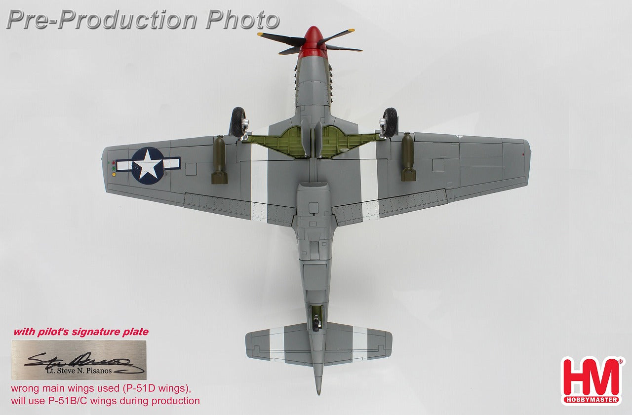 P-51B US Army Air Forces 4th Fighter Group 334th Fighter Squadron Steve Pisanos (with autograph plate) #36798/QP-D 1/48[HA8515B]