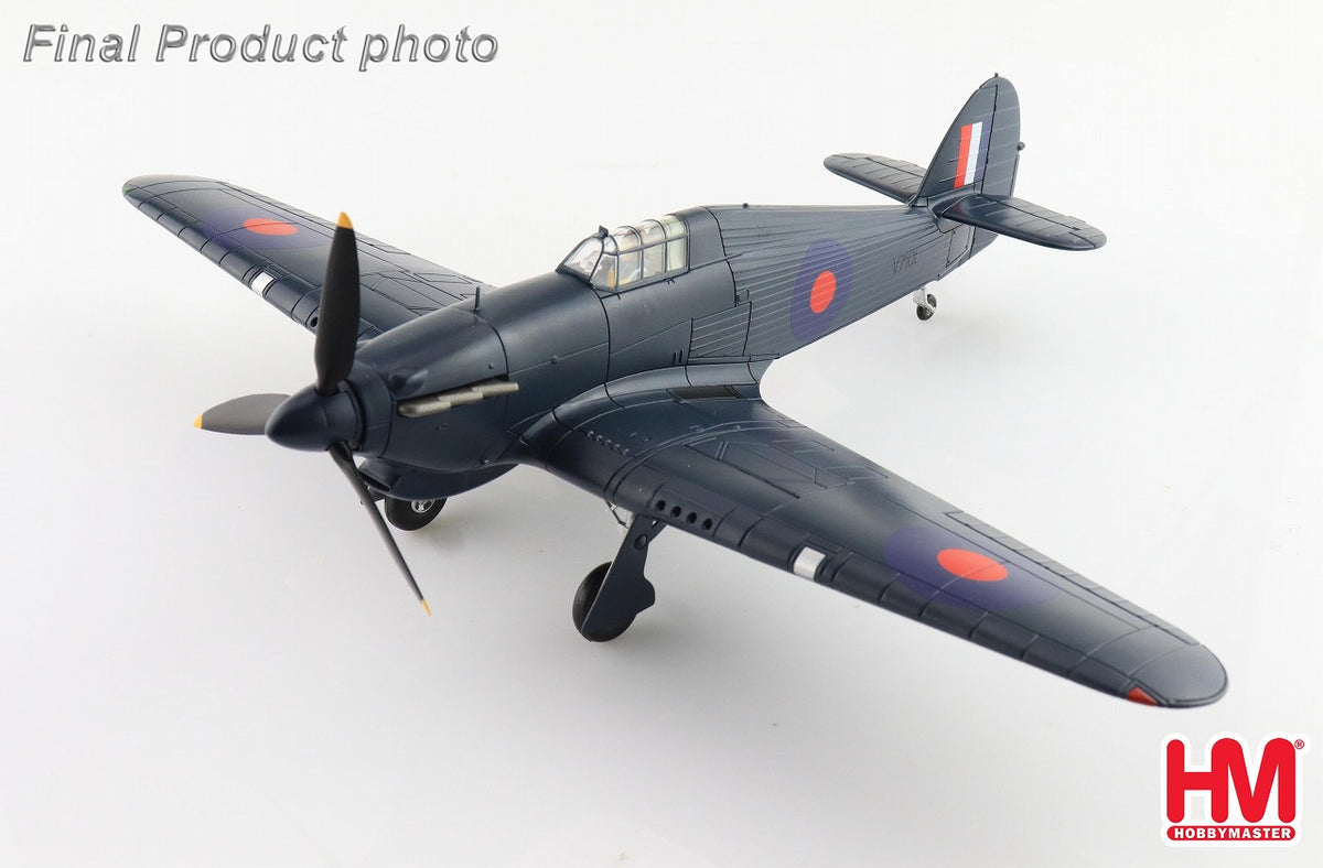 HA8614 1/48 ホーカー ハリケーン Mk.1A イギリス空軍 ジョージ・バージェス機 1941 [ダイキャスト飛行機]