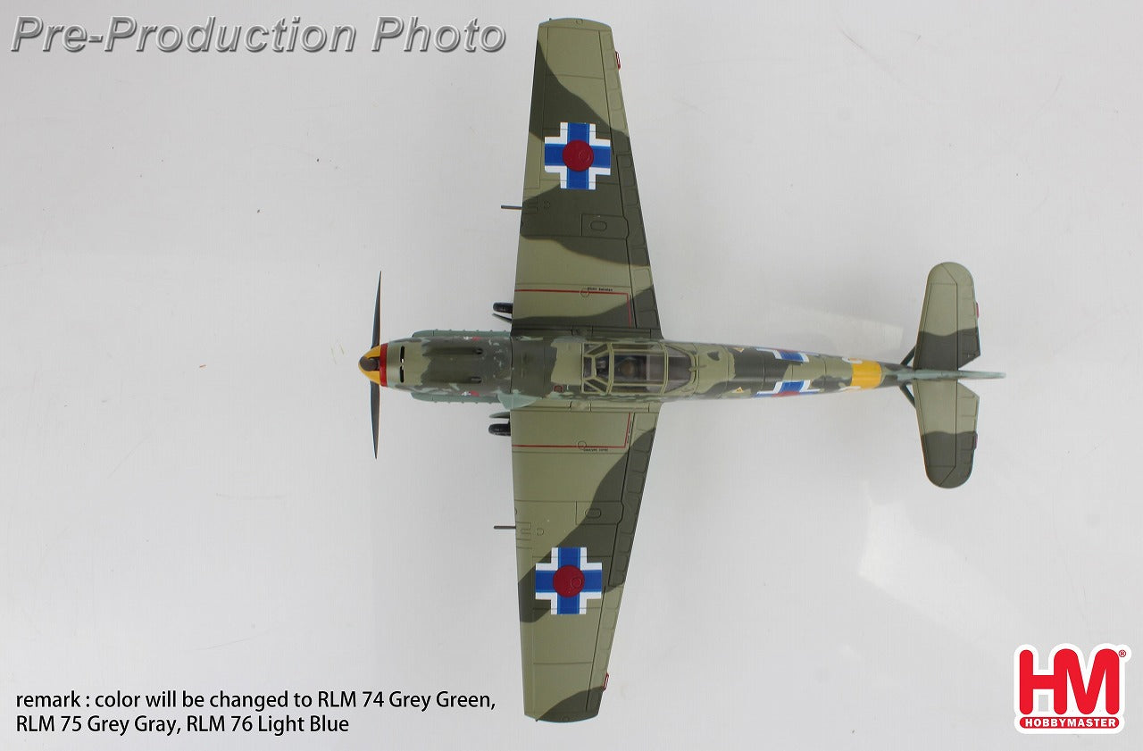 Bf109E-3 スロバキア空軍 第52戦闘航空団 ヤン・レズニャク機 「white2, 13.(slow.)」 クラスノダール 1943年 1/48 [HA8724]