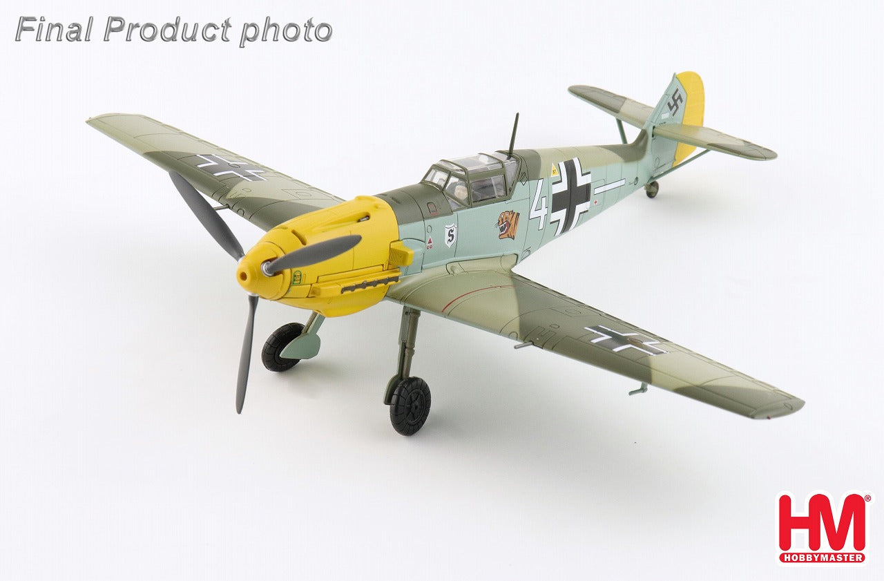HMホビーマスターMesserschmitt Bf 109E-3 1:48 Hobby Master 1/48 Messerschmitt BF 109E-3 Ufz. Horst Perez white 4