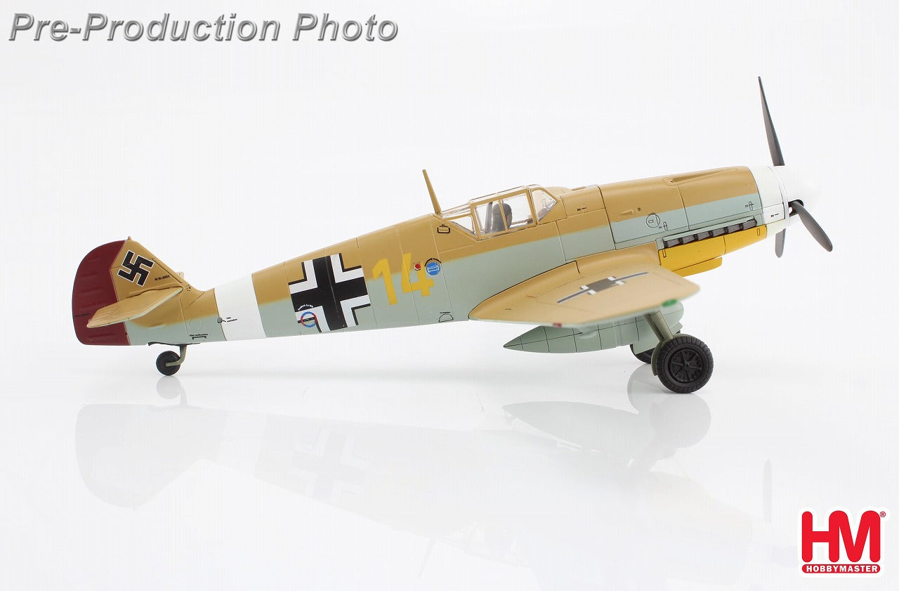 Bf109F-4/Trop (Tropical version) German Air Force No. 27 Fighter Wing, 3rd Squadron, Lieutenant Hans-Joachim Marseille, Libya, February 1942 #14 1/48 [HA8761]