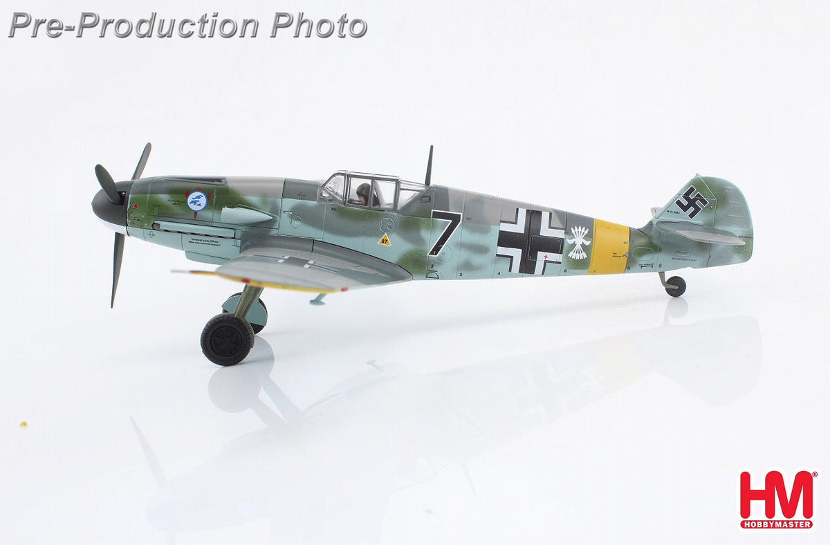 Bf-109F-2 メッサーシュミット ドイツ空軍 スペイン飛行隊 Escuadrilla Azul「ザロ伍長機」1942年 ロシア 1/48 [HA8765]