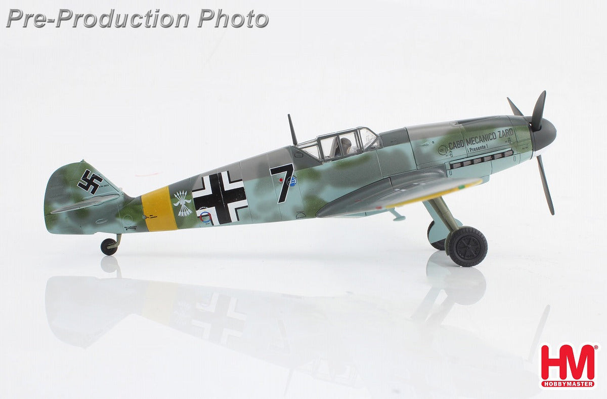 Bf-109F-2 メッサーシュミット ドイツ空軍 スペイン飛行隊 Escuadrilla Azul「ザロ伍長機」1942年 ロシア 1/48 [HA8765]