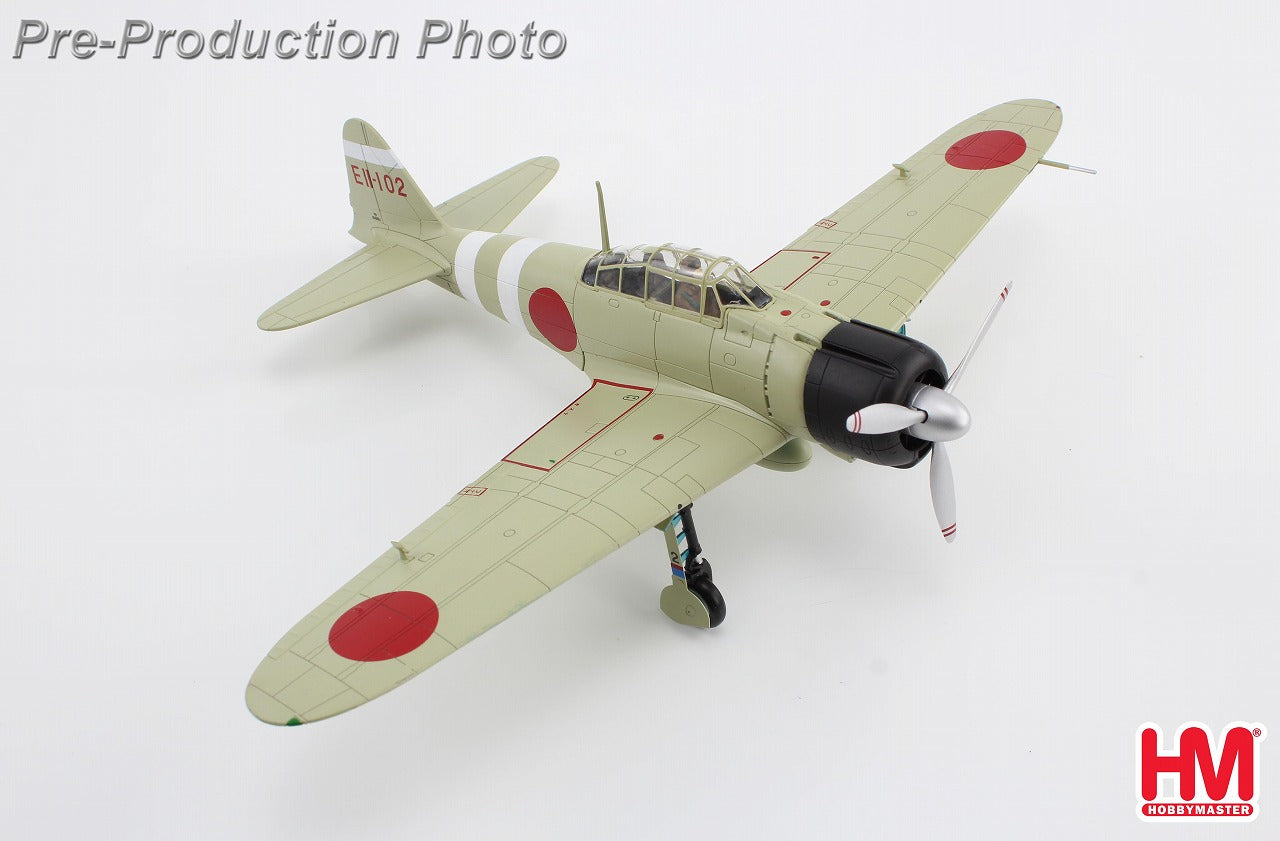 Mitsubishi A6M2 Zero Model 21, Imperial Japanese Navy Zuikaku Fighter Squadron, First Sergeant Iwamoto Tetsuzo, aboard the aircraft carrier Zuikaku, attack on Pearl Harbor, 1941, EII-102, 1/48 [HA8810]