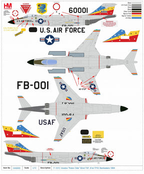 F-101C ヴードゥー アメリカ空軍 第81戦術戦闘航空団 「ロビン・オールズ」 1/72[HA9303]