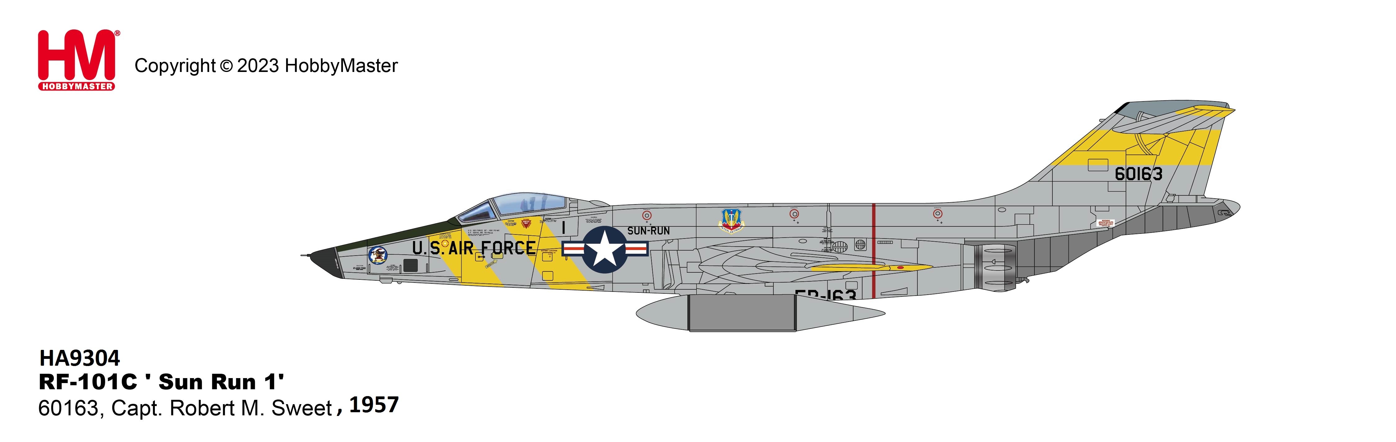 RF-101C ヴードゥー アメリカ空軍 第363戦術偵察航空団 #60163 1/72 [HA9304](20231231WE)