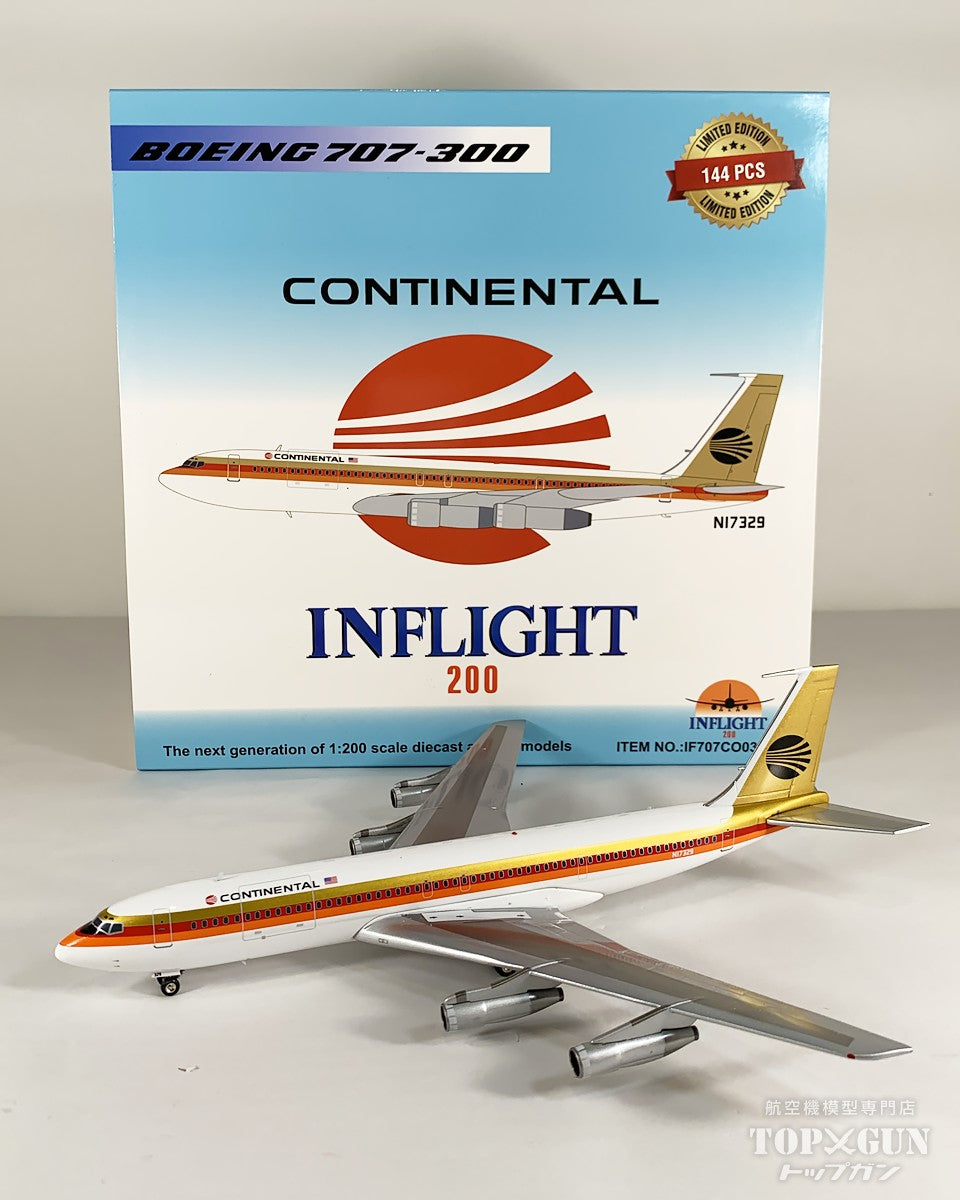 航空機・ヘリコプター Inflight1:200 CONTINENTAL B707-300N17329 InFlight200 707-300C コンチネンタル航空 N17329 1/200