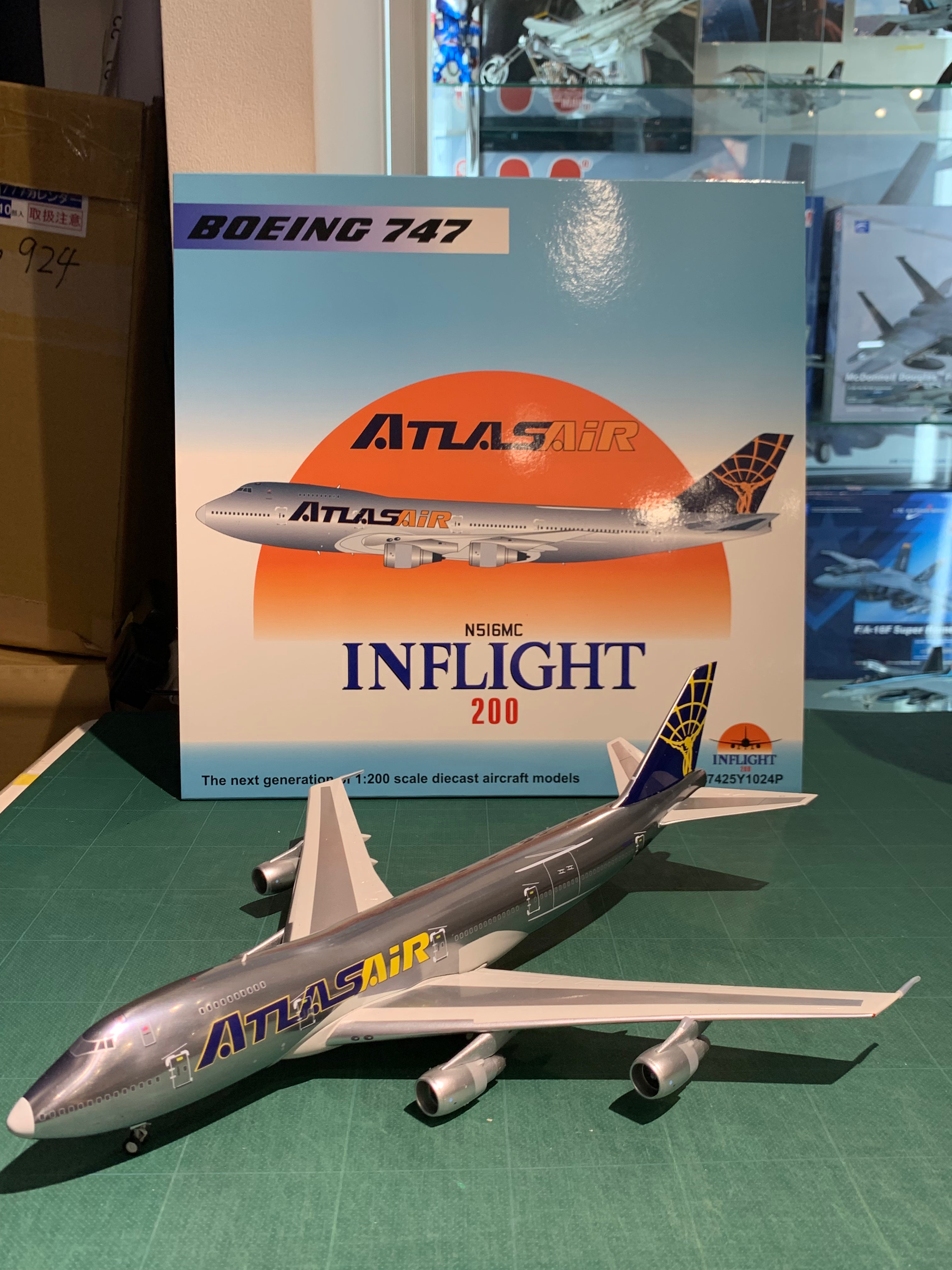 747-200(SF) Atlas Air Polished Finish N516MC 1/200[IF7425Y1024P] 