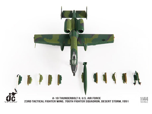 A-10 アメリカ空軍 第23戦術戦闘航空団  第706戦闘飛行 「砂漠の嵐作戦」1991年 1/144 [JCW-144-A10-001]